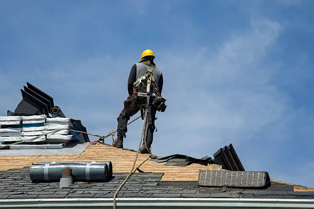 Professional Metal Roofing technician working in Trafalgar, IN